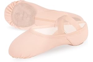 Bezioner Ballet Slippers for Girls Highly Elastic Girls Ballet Shoes Split Sole Dance Shoes for Toddler/Kid/Women