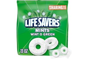 LIFE SAVERS Wint-O-Green Breath Mints Hard Candy, Sharing Size, 13 oz Bag