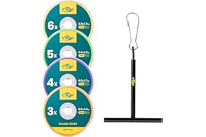 SF Tippet de Nailon Transparente con Soporte, para Pesca con Mosca, Ideal para truchas (0X, 1X, 2X, 3X, 4X, 5X, 6X y 7X)