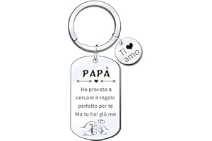 ZYMGUO Regali di Papà Portachiavi,Portachiavi Papà Padre Da Figlia Figlio,Regalo Per La Festa Del Papà,Regalo di Compleanno di Papà
