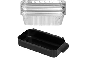 BBQration Fettauffangwanne für Charbroil 9328812P06 G416-0015-W1 Fettauffangbehälter mit 15er-Pack Aluminium-Tropfwanne für Charbroil Performance 463331221 463365021 und mehr