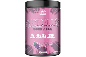 TWP Nutrition Platinum Series Endure, EAAs & BCAAs Electrolyte Blend Pre, Intra and Post Workout, Zero Sugar, 510g and 30 Servings, 18 Great Flavours (Bubblegum Grape)