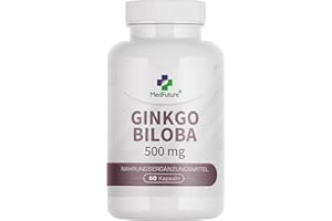 MEDFUTURE Ginkgo Biloba 500 mg 60 Kapseln Gedächtnis und Konzentration