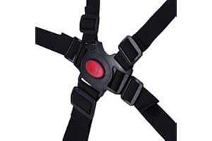 WEIYIROTY Sicherheitsgurt für Kinderwagen für Kinderwagen, Sicherheitsgurt für Kinderstühle, sicherer schwarzer, strapazierfähiger Kinderwagen für Kinderwagen