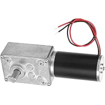 Moteur à Vis Sans Fin Turbine Motoréducteur DC 12V 6RPM - Couple Élevé - 6mm Arbre