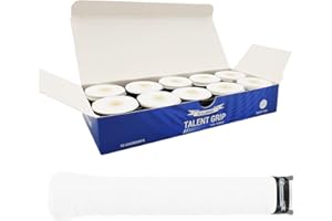 G-Lueck 10er Set Tennis Griffband (sehr griffig) | 0,50-0,60mm Stärke | Overgrip für Squash Badminton Schläger & Kicker inkl. selbstklebendes Abschlußband | Anti-Rutsch