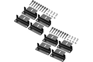 BDHI 8PCS Solar Panel Mounting Bracket Holder with Nuts & Screws Aluminum Solar Panel Z Brackets Roof Solar Panel Brackets for Motorhome, RV, Boat, Wall, Yacht and Other Off Gird Installation(Y292-8)