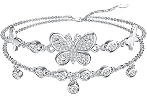 VONALA Sterling Silver Ankle Claddagh/Celtic Knot Anklet Bracelet Foot Link Chain Jewellery Gift for Women