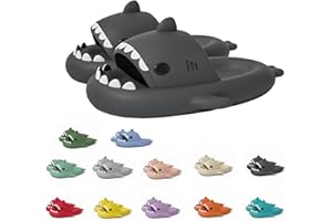 Argumub Shark Slides, uniseks kapcie z rekinem, urocze antypoślizgowe buty z odkrytymi palcami na co dzień w chmurze