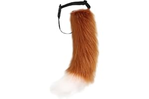 DRESHOW Faux Fox Fur Tail Cosplay Party Halloween Christmas Costume Fluffy Cat Tail for Women