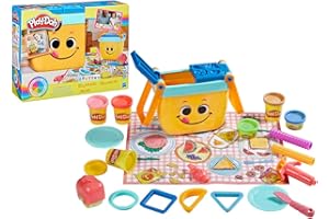 HASBRO Play-Doh Piknikowe Kształty F6916 Zestaw do Lepienia z Ciastoliny, Wielokolorowy, Od 3 lat