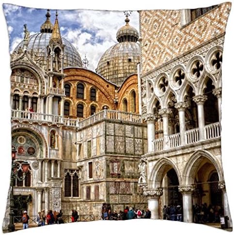 magnificent doges palace in venice - Throw Pillow Cover Case (18" x 18")