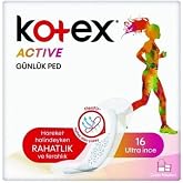 Kotex Active G&uuml;nl&uuml;k Ped Ultra Ince 16 Adet