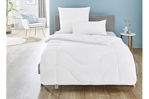 Irisette Micro Thermo Ganzjahresdecke, Bettdecke für den Übergang mit Bezug aus softer Microfaser, 135 x 200 cm, Öko Tex zertifiziert, produziert nach deutschem Qualitätsstandard