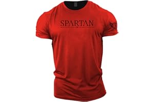 GYMTIER Spartan Forged – T-shirt de sport pour homme Bodybuilding Haltérophilie Strongman Training Top Active Wear Spartan Forged