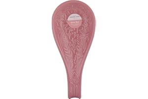 Mason Cash In the Meadow Spoon Rest Embossed Floral Design, Durable Stoneware – Ideal for Keeping Worktops Clean – Classic Kitchen Accessory