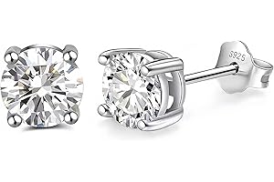 QUXING Orecchini uomo argento diamante Orecchino Argento 925 uomo Orecchini uomo brillante Orecchino da uomo argento orecchini donna di diamanti orecchini uomo oro 6mm