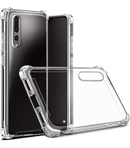 COPHONE® Coque Noir Compatible Avec Huawei P20, Housse Etui