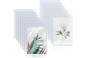 Rainmae 14 Pack 8.27"x11.7" Rigid Print Protectors, Clear Waterproof Hard Plastic Page Sheet Protectors, A4 Paper Sleeves Photo Plastic Sleeves Hard Plastic Document Holder Birth Certificate Protector