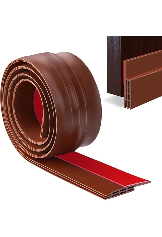 36-Inch Brown Door Sweep - Aluminum & Vinyl Draft Stopper, Seals Gaps Up To 1-1/8", USA Made For Interior/Exterior Doors