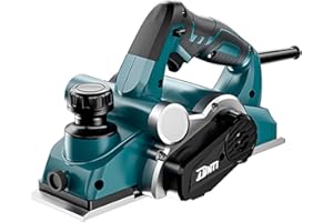 DNTI Rabot électrique 850 W, largeur de rabot 82 mm, raboteuse bois 17000 tr/min raboteuse electrique profondeur de rabotage 2 mm, 230 V Idéal pour le bricolage et le travail du bois 58218