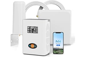 ANYCALL Mobilfunk Signalverstärker für Band 1, 3, 7, 20, Empfangsverstärker Handy für Haus und Büro, 5G 4G LTE 3G GSM Repeater für Alle Netzbetreiber O2 E-Plus T-Mobile, Handynetz Verstärker