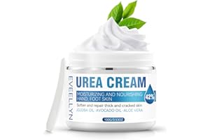 EVEELLYN Crema Piedi Crema Urea 40% Con Acido Ialuronico e Aloe Vera per Un'idratazione Profonda Cream Piedi Secchi Screpolati Rimozione e Ammorbidimento Dei Calli