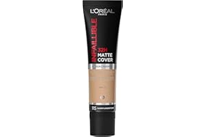 L'OREAL PARIS L'Oréal Paris - Base de maquillaje mate de alta cobertura, Resistente al agua - De larga duración - Ligera y matificante - SPF 25 - Infaillible 32H Matte Cover - Tono: 115 Dorado - 30 ml