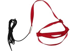 Pssopp Corda per Addestramento al Volo per Pappagalli, Imbracatura Regolabile per Cocorite, Maina e Pappagalli