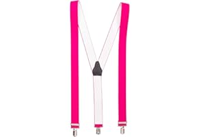 Shenky Hosenträger | 3er Clips | 3,5cm Breite | verstellbar | Basic | Y-Form | elastisch | für Oktoberfest Fassnacht Karneval Hochzeit Arbeit Skihosen | Damen & Herren | Skihosenträger