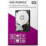 WD Purple 4 TB Überwachung 3,5 Zoll Interne Festplatte – AllFrame 4K – 180 TB/Jahr, 64 MB Cache, 5.400 RPM Class