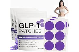 IZBEAUVO G-L/P-1 Patches, Support Production for Metabolic Health & Balanced Appetite - Patches for Women w/Lavender Oil & hyaluronic Acid - 2 Pack 60 Count (2/3PCS) (purple)