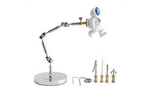 Kihomi Stop Motion Animation Rig – Pro Armature Kit mit verstellbarem Edelstahlarm für Tonmation und Puppen, 5 Anschlüsse, 180 g Last, ideal für Frame-by-Frame-Bewegungssteuerung in Studio-Projekten