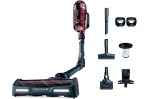 Rowenta Aspirateur balai sans fil, Tube flexible, Autonomie 45 min, Panneau de commande digital, Tête d’aspiration éclairée, Kit animal, Batterie Amovible 25,2 V, X-Force Flex 11.60 RH9878WO