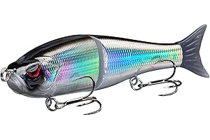 Bassdash SwimShad Glide Baits - Esca Artificiale Scivolante Articolata per Pesca a Persico, Luccio, Salmone, Trota e Muskellunge