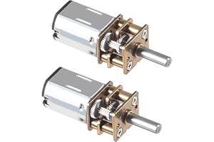 ALAMSCN 2PCS DC 6V 200RPM N20 Micro Getriebe Motor Getriebe Geschwindigkeit reduzierender Motor für elektronische Türschlösser, Roboter, medizinische Ausrüstung, DIY Spielzeugauto, 3D-Druckstift ​