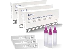 Wondfo Test Colorectal intestinal Test rapide Autotest FOB x 3 pour la santé intestinale Kit complet de prévention intestinale pour la détection précoce du sang occulte dans les selles