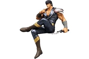 Epitome Kenshiro Anime Action Figure Anime Combattimento Postura Personaggio Modello Seduto Posizione Muscolare Uomo Modello in PVC Statua Collezionismo Ornamenti Desktop Decorazioni Regali