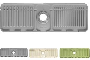FILILOGOR Tappetino per Rubinetto Cucina, Tappetino in Silicone per Rubinetto, Tappetino per Rubinetto per lavello da Cucina per la Cucina e Il Bagno