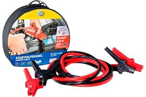‎HELLA HELLA Starthilfekabel - Überbrückungskabel Auto - 4,5 Meter - Starterkabel für Benzin- und Dieselmotoren- mit Tragetasche - 8KS 236 691-001