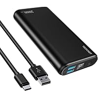 TECKNET Power Bank,20000mAh Powerbank Fast Charging Portable Charger, 22.5W USB C Powerbank, LED Display Battery Pack With 3