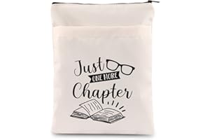 PLITI Bücherwurm-Buchhülle, Bibliothek, Wertschätzung, Geschenk, Buchliebhaber, Geschenk, Just One More Chapter Buchschutz für Frauen (Mehr Kapitel BSU)
