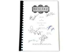 AllStarMedia Beetlejuice 1988 Full Movie Script - Limited Edition Collectible with Autograph Front Cover – Signed Film Collectible Fan Gift