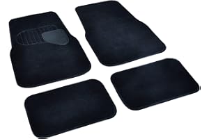 All Ride - Juego de 4 Alfombrillas afelpadas para Coche, Ajuste Universal