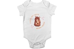 Shopagift I Love My Nana Beary Much Baby Grow Vest Bodysuit