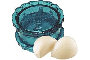 BROSZIO Durandal Garlic Chef - Garlic Roller für Knoblauch, Chilis, Kräuter, Nüsse - Garlic Press - Knoblauchpresse - Knoblauchreibe - Knoblauchschneider - Garlic Crusher - Knoblauch Zerkleinerer (Hellblau)