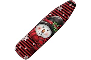 KUIFORTI Housse de rechange pour planche à repasser de Noël - Housse de protection épaisse pour table à repasser - Motif bonhomme de neige - Extra large
