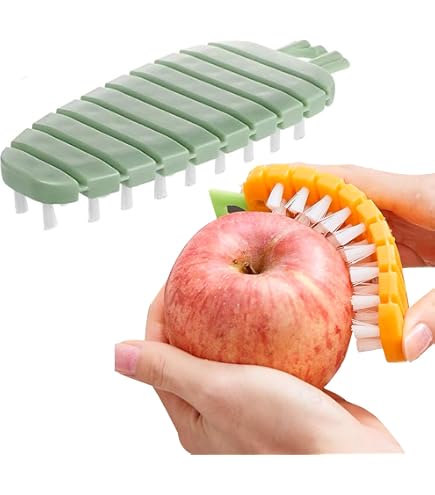 KitchenCraft Spazzola per verdure, spazzola per verdure in plastica