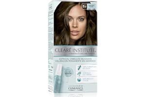 CLEARÉ INSTITUTE Colour Clinuance | Teinture Capillaire pour Cheveux Délicats | Coloration Permanente Sans Ammoniaque | Couleur Intense | Couverture À 100% | Testé Dermatologiquement | 5.0 Brun Clair