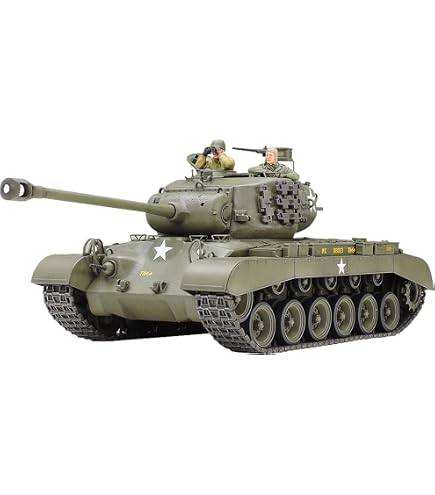 Tamiya 1:35 US M10 Tank Destroyer Mid Prod - Kit Maquette Plastique Détaillée + Figurine